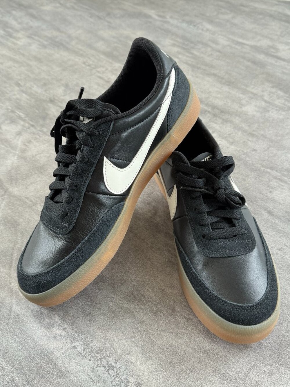 NIKE Sneakers Leather Shoes Size 8.5 Mens or 10 Womens Black Killshot 2 Sz 8.5